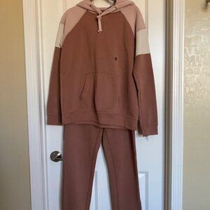 Abercrombie & Fitch Hoodie And Sweatpants Set Maple Multi Size Small
